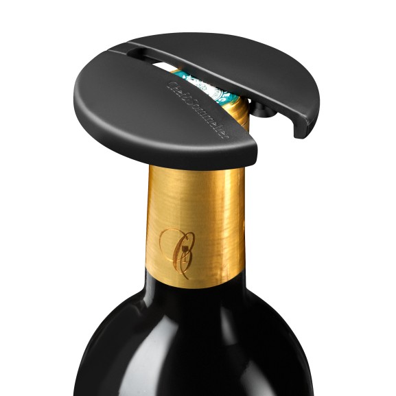 Coupe-capsule Pour Vin Blanc Et Champagne - Outil De Table, Alliage Aluminium, 6,5x5,5 Cm, Noir/or Ou Noir/argent