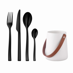 24 couverts de table avec support de rangement nomade - Side| Couzon