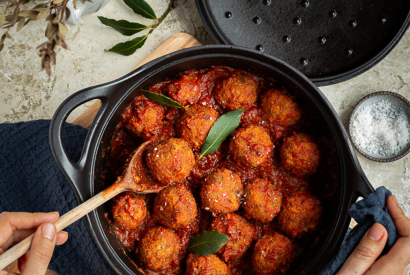 Boulettes de Lentilles et Champignons à la Sauce Tomate 