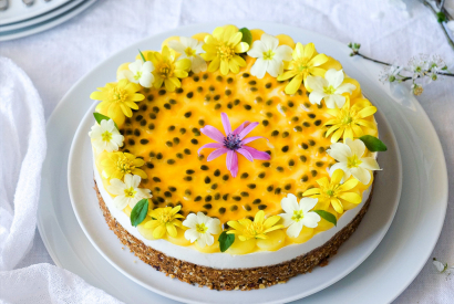 Cheesecake mangue & fruits de la passion
